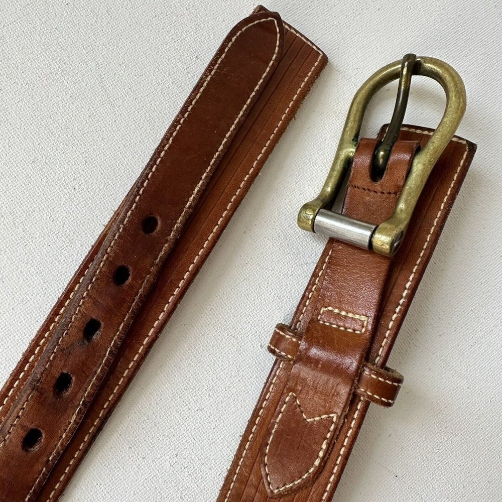 Rooney and bourke leather belt brown size 34/85